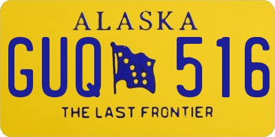 AK license plate GUQ516