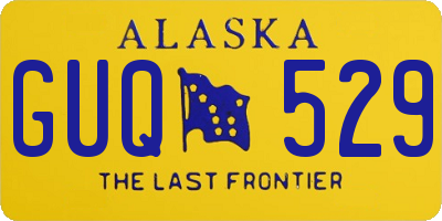 AK license plate GUQ529