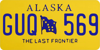 AK license plate GUQ569