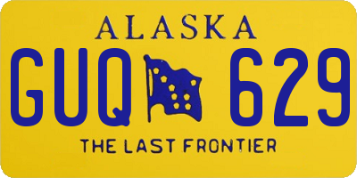 AK license plate GUQ629