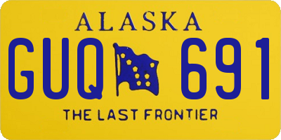 AK license plate GUQ691