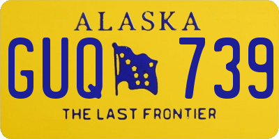 AK license plate GUQ739