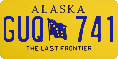 AK license plate GUQ741