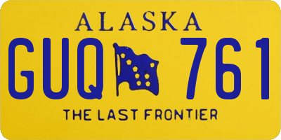 AK license plate GUQ761