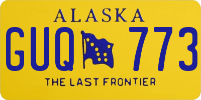 AK license plate GUQ773