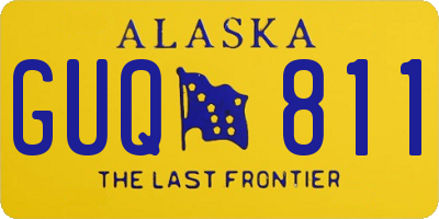 AK license plate GUQ811