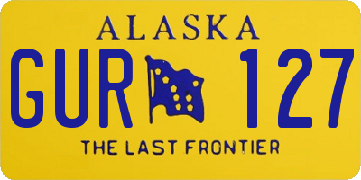 AK license plate GUR127