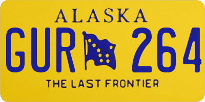 AK license plate GUR264