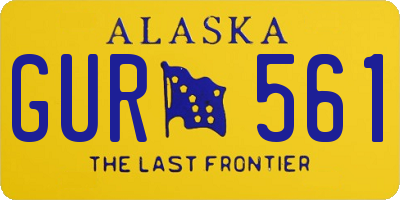AK license plate GUR561