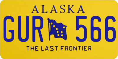 AK license plate GUR566