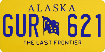 AK license plate GUR621