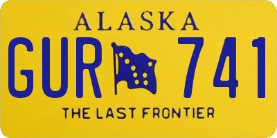 AK license plate GUR741
