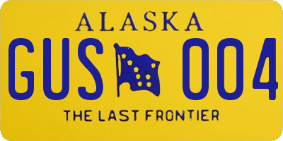 AK license plate GUS004