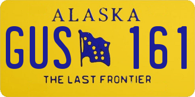 AK license plate GUS161