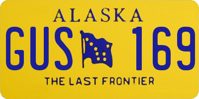AK license plate GUS169
