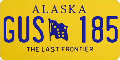 AK license plate GUS185
