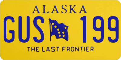 AK license plate GUS199