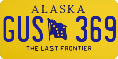 AK license plate GUS369