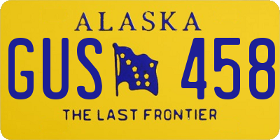 AK license plate GUS458