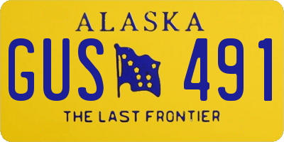 AK license plate GUS491