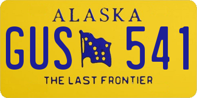 AK license plate GUS541