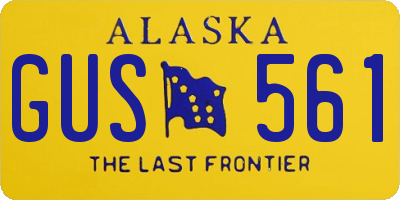 AK license plate GUS561