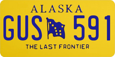 AK license plate GUS591