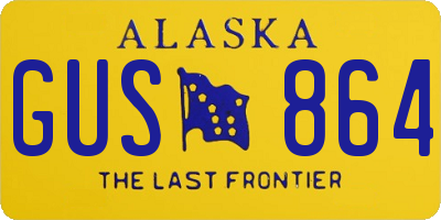 AK license plate GUS864