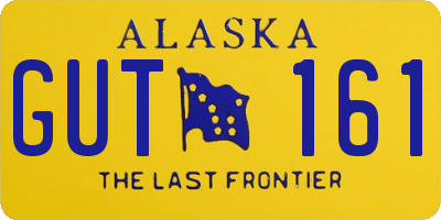 AK license plate GUT161