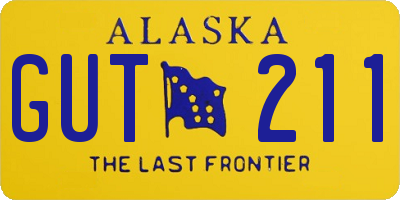 AK license plate GUT211