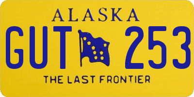 AK license plate GUT253
