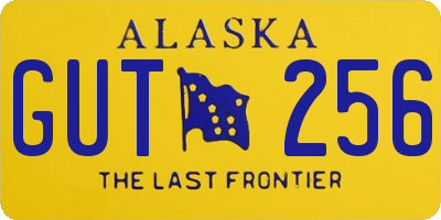 AK license plate GUT256
