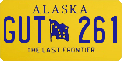 AK license plate GUT261