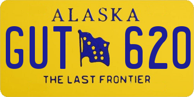 AK license plate GUT620