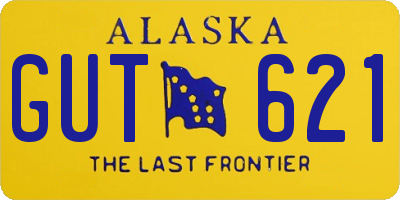 AK license plate GUT621