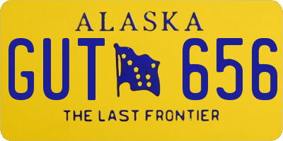AK license plate GUT656