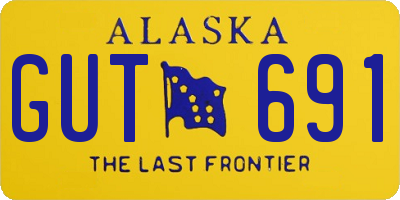 AK license plate GUT691