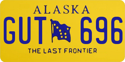 AK license plate GUT696