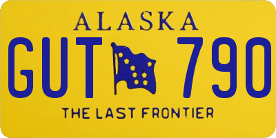 AK license plate GUT790