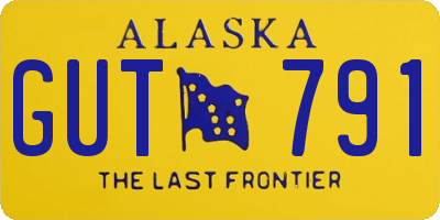 AK license plate GUT791