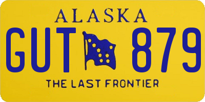 AK license plate GUT879