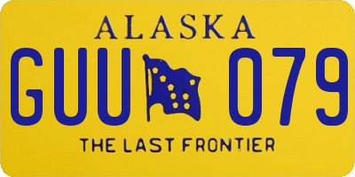 AK license plate GUU079