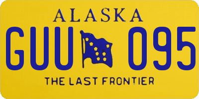 AK license plate GUU095