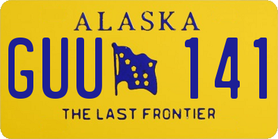 AK license plate GUU141