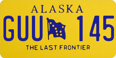 AK license plate GUU145