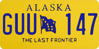 AK license plate GUU147