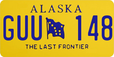 AK license plate GUU148
