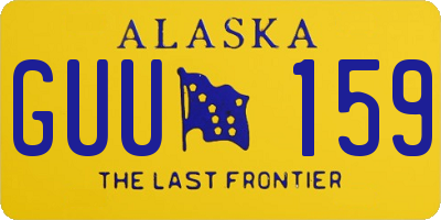 AK license plate GUU159