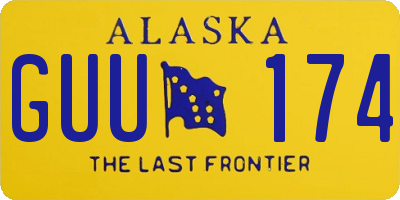 AK license plate GUU174