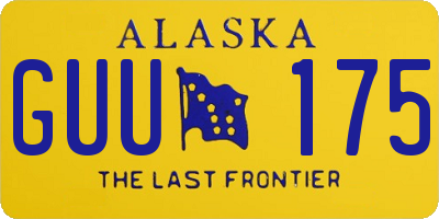 AK license plate GUU175